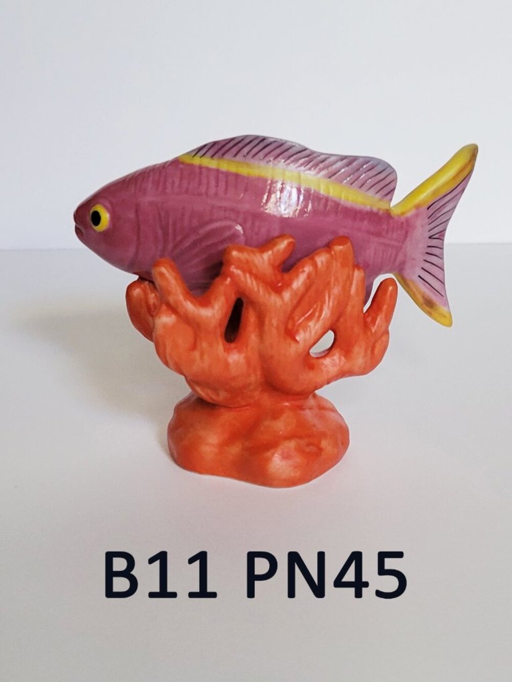 Pink & Purple Fish Figurine - Franklin Mint (PN45)